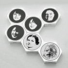 Sterling silver portrait tablets