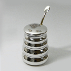  Sterling silver honey pot & spoon